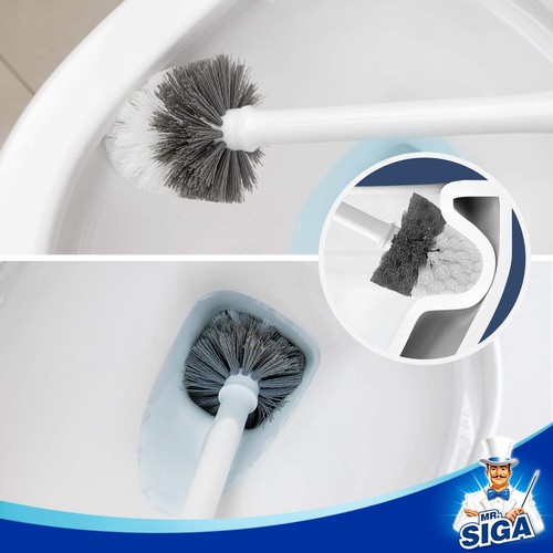 Toilet Bowl Brush and Holder, Premium Quality, with Solid Handle and Durable ... - Picture 5 of 6