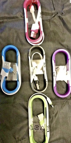 Lot Of 25   Micro USB Cable   for Android .3ft Color End - Picture 1 of 3