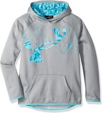 Under Armour Girls Fleece Hoodie Print Fill Logo Youth - Medium NWT