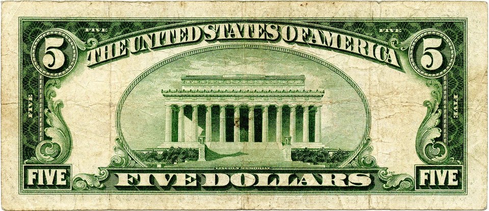 1929 $5 San Francisco, California Small Size National Bank Note Fr #S-2004 - Image 2 of 2