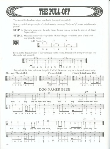 Hal Leonard Banjo Method Book 1 w Record 1980 Robertson Clement Schmid Bluegrass - Picture 7 of 8