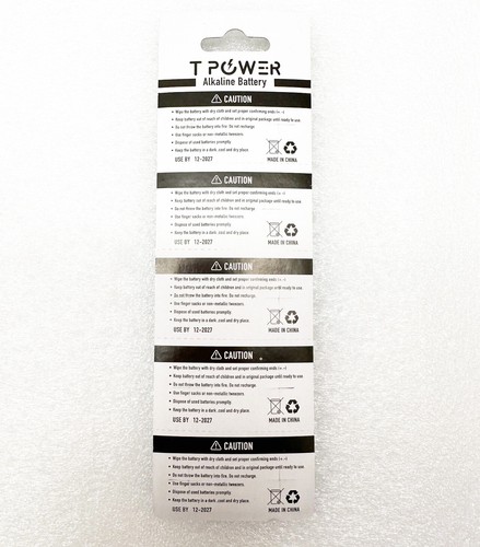 Tpower LR1130 AG10 189 G10A LR54 GP89A Battery 1.5V Alkaline Batteries wholesale - Picture 3 of 3
