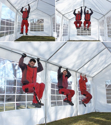 XXL 6x12 m PVC tenda birra gazebo tenda per feste tenda per feste tenda per associazioni tenda da giardino bianca - Foto 10 di 12