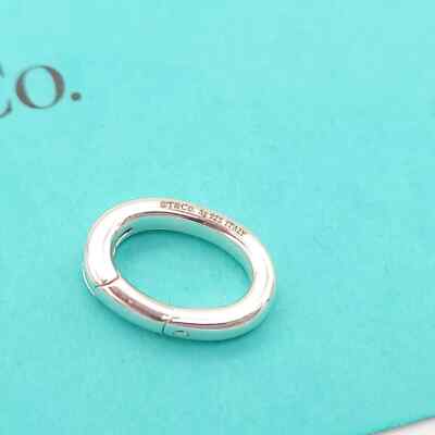 Tiffany & Co. Sterling Silver Clasping Link Oval Jump Spring Ring