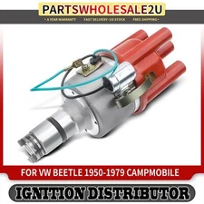 Ignition Distributor w/ Cap & Rotor for Volkswagen Beetle Dasher Rabbit Scirocco