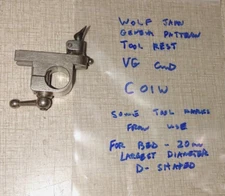 Wolf Jahn, Lorch, Schmidt Geneva Pattern Lathe Parts: Tool Rest C01W