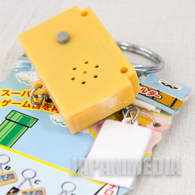 Nintendo Super Mario Famicom Cassette Miniature Figure Key Chain NES JAPAN 2