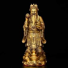 Pure Copper God of Wealth Ornaments Yuan Bao Ru Yi Buddha Ornaments