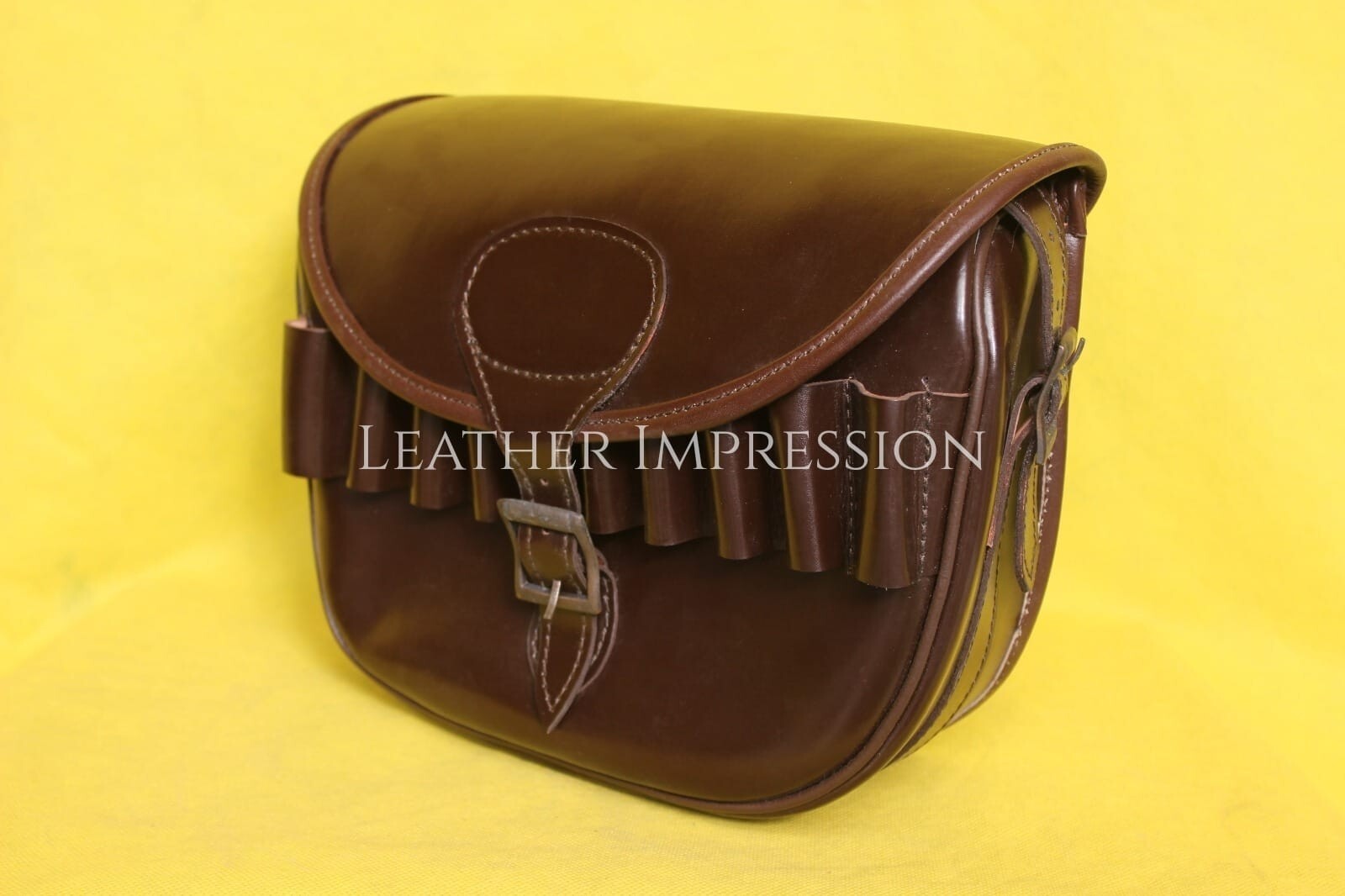 Cartridge Storage Bag Shotgun Leather Ammo Pouch Hunting Shooting
