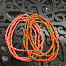 2 PC Handcrafted Waist Beads Jewelry African Bohemia Bracelets Anklet New 4240