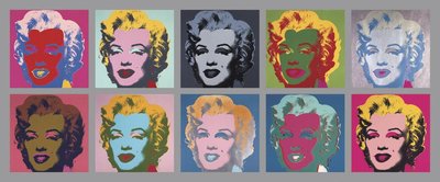 【額縁付】Ten Marilyns 1967 / アートポスター Ten Marilyns, 1967 by Andy Warhol Art Print - Marilyn Monroe