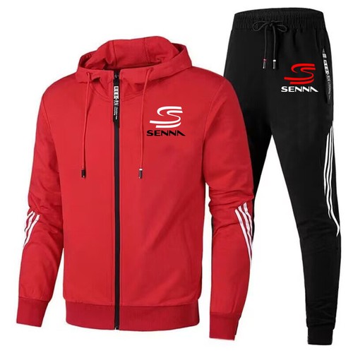 + Set tuta e felpa stampata Ayrton Senna Men con cappuccio - Foto 10 di 77