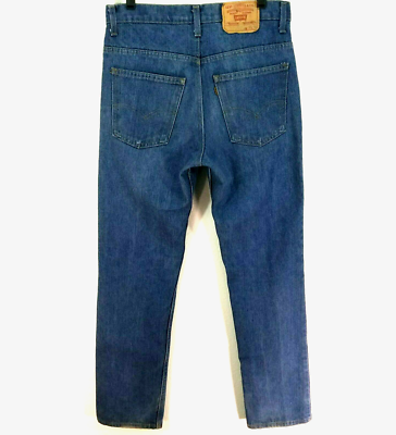 Vtg 70s 80s LEVI'S 519 Orange Tab Jeans Straight USA 32/34