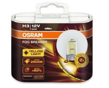 Osram H3 Globe Fog Breaker 2600k 12v55w 64151fbr Deep Yellow Light Car Lamp Bulb
