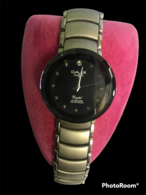 OMAX CRYSTAL Quarz Damen-Armbanduhr, Klassiker