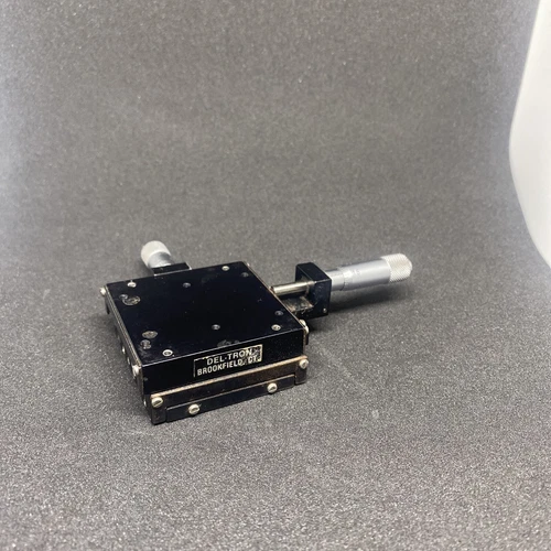 Del-Tron Model:  XY Stage Mitutoyo .5 X .25 Travel Linear ￼Translation￼