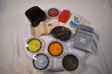 Hoya Filters 55mm Lot Of 7, One 52mm ThatsTiffen, Lens Cleaner Guide For Filters