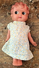 Vintage CELLULOID Japan Flapper Girl Doll Kewpie Goggly Eyes