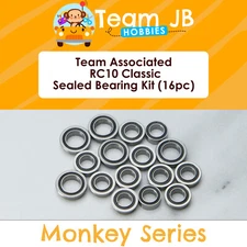 Team Associated RC10 Classic, RC10CC Clear - 16 Pcs Rubber Sealed Bearings Kit