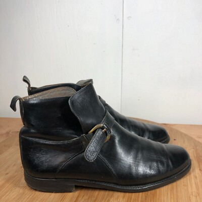 Johnston Murphy Boots Mens 8 M Domani Vintage Monk Strap  display picture 1