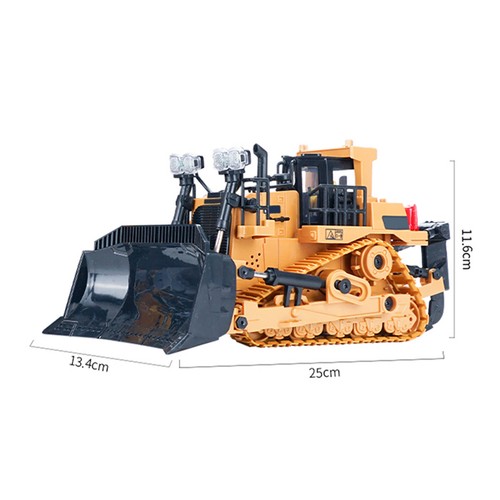 RC Bulldozer 1/24 2.4GHz 9CH RC Construction Truck Engineering Vehicles Toy P7W0 - Picture 14 of 14