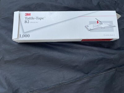 3M Tattle Tape B2 Library Book Security Strips Box of 1000 Magnetic Adhesive