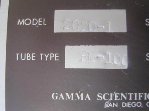 GAMMA SCIENTIFIC INC 2020-1 2020-6 PHOTOMULTIPLIER DETECTOR PM-100 TUBE TYPE - Picture 9 of 12
