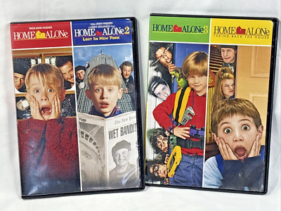 Home Alone 1 2 3 & 4 DVD Collection Bundle Lot Christmas Movie