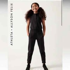 Athleta Girl X Allyson Felix Legend Jumpsuit NWT - XS/6 Black 468522