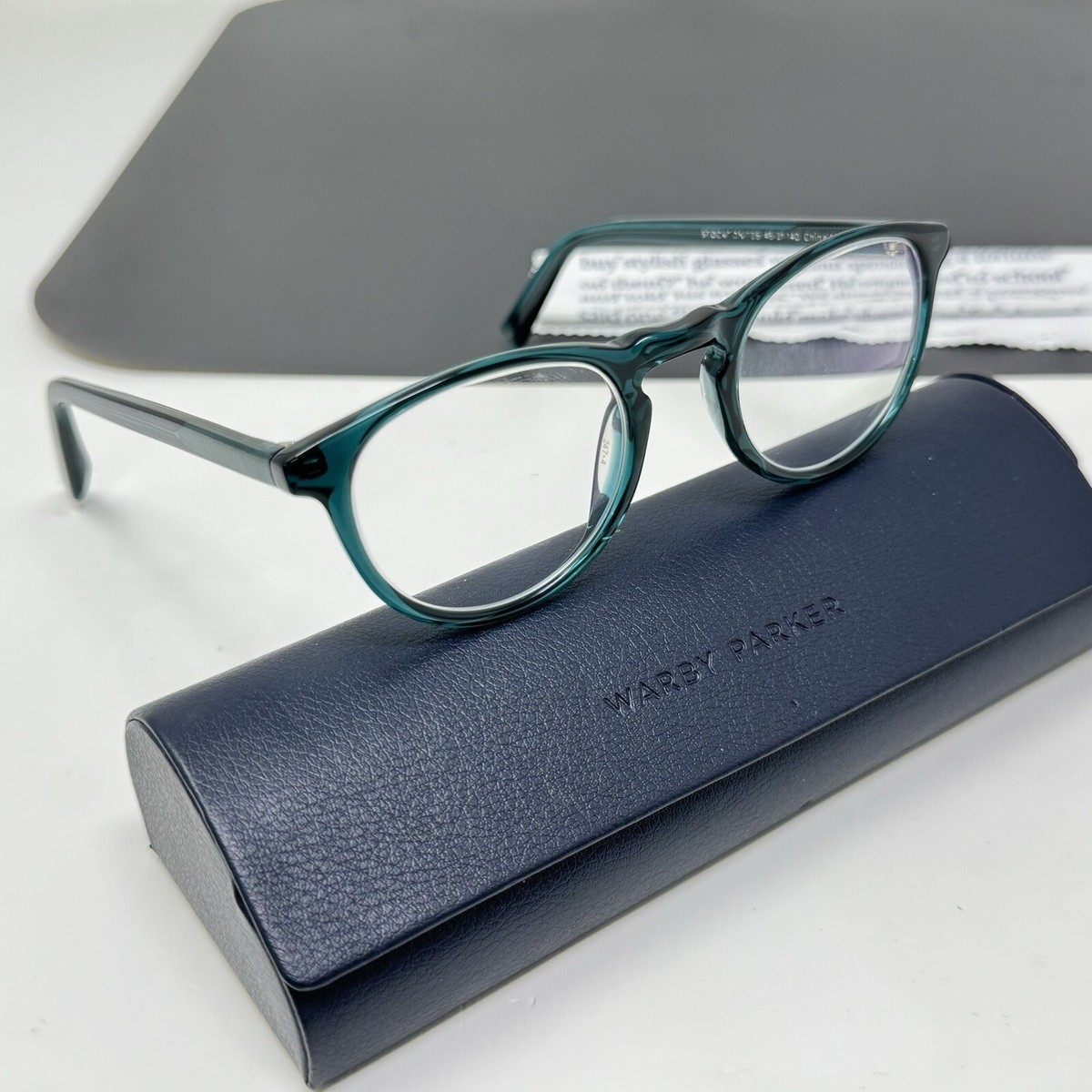 Warby Parker Stockton 725 Round Sea Green Eyeglasses Frame 