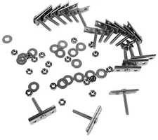 Corvette C3 Bumper Retainers Front/Rear Stainless Steel 18 Piece 1973-1982