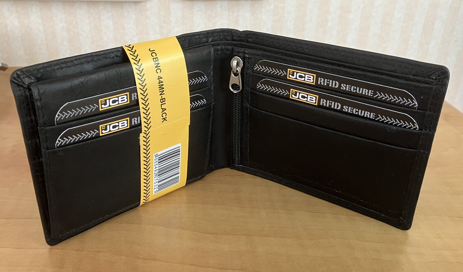 RFID Wallet DESIGNER Mens Leather Safe Contactless Card Blocking  