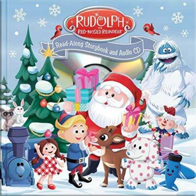 Rudolph the Red-Nosed Reindeer Read-Along Book and CD - Hardcover - GOOD