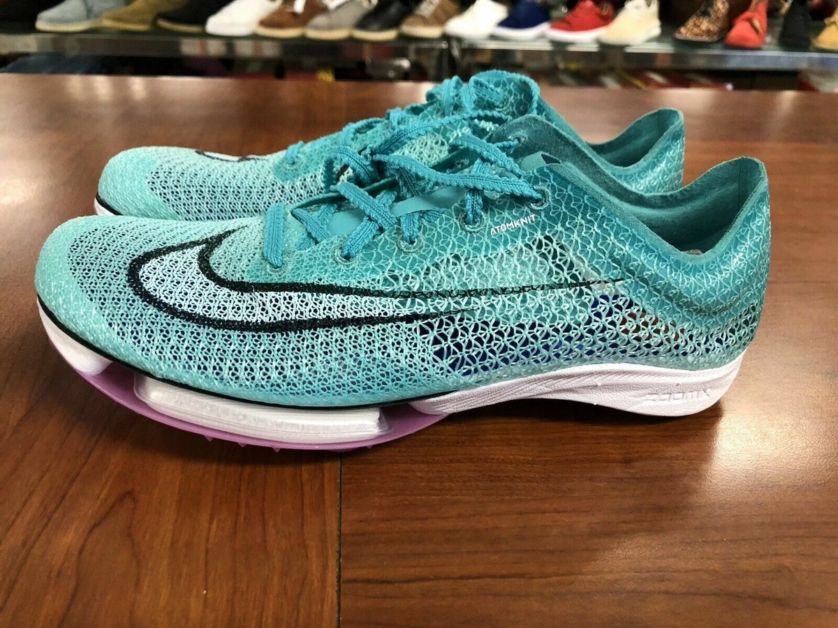 NIKE AIR ZOOM VICTORY TRACK SPIKES SIZE 12.5 HYPER JADE VIOLET