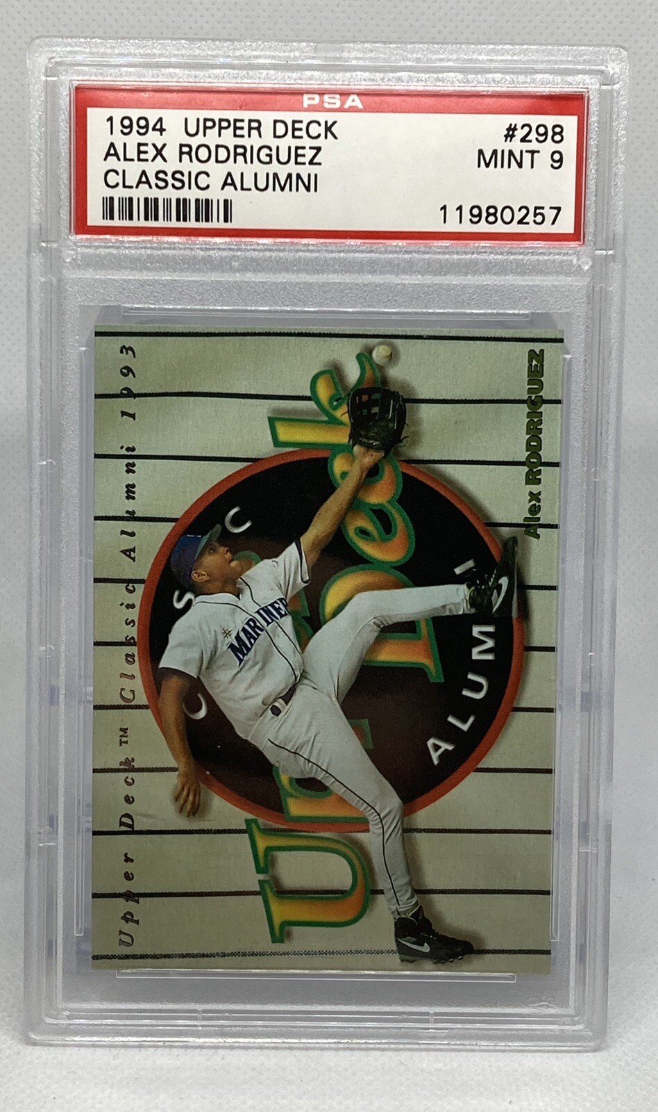1994 Upper Deck Classic Alumni #298 Alex Rodriguez PSA 9 RC Rookie