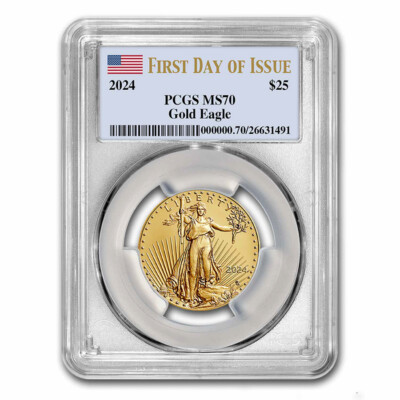 2024 1/2 oz American Gold Eagle MS-70 PCGS (First Day of Issue) | eBay