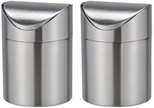 Bambelaa! Pattumiera da tavolo, da cucina, in acciaio inox, coperchio