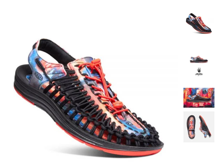 Keen Men's Uneek Woven Fabric Sandals Multicolor
