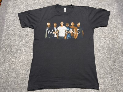 MAROON 5 Move Like Jagger Pop Music R&B Black Shirt band Concert tour 2018 M