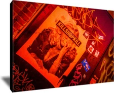 Brooklyn Graffiti Original Handmade Framed Wrapped Canvas Giclee Urban Art 24x36