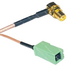 RG316 RP-SMA FEMALE ANGLE to GT5-1S Green RF Cable Rapid-SHIP LOT