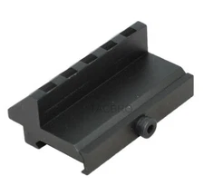 Black Anodized Aluminum 45 Degree Offset Picatinny Weaver Mount 5 Slots