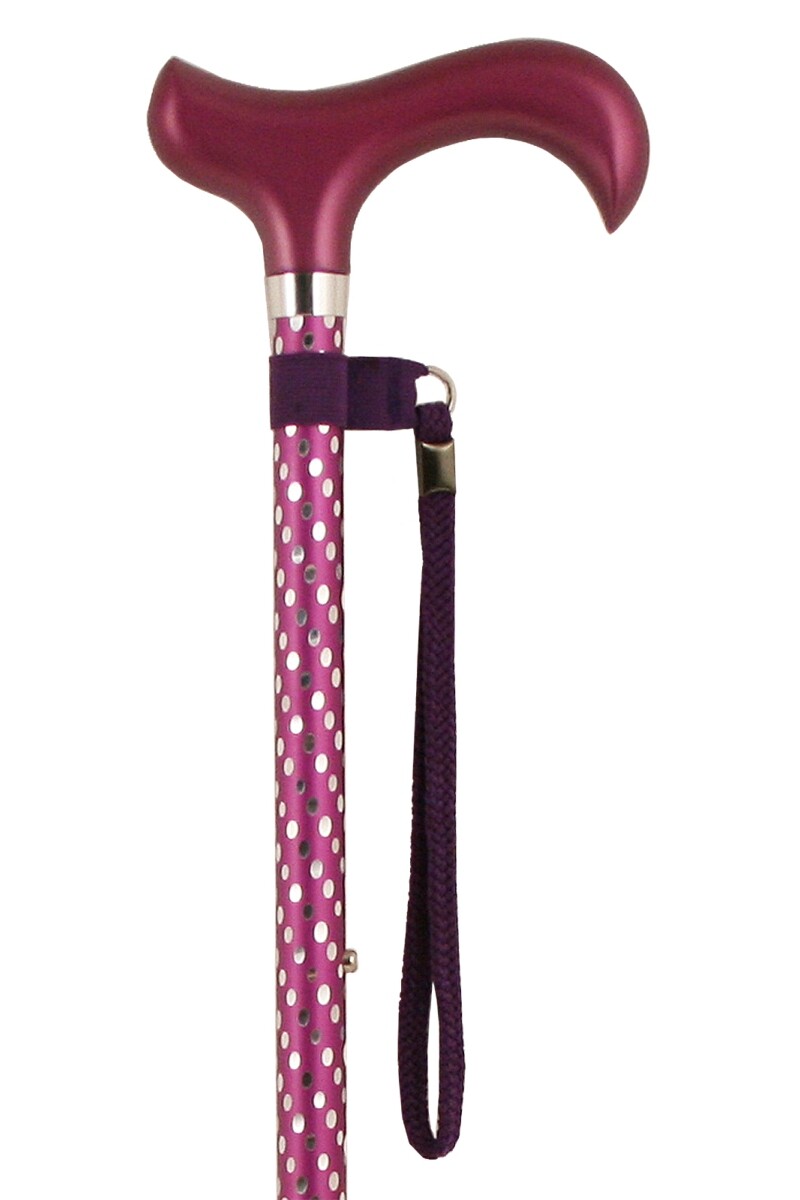 Charles Buyers Engraved Adjustable Derby Walking Stick Dress Cane - Purple