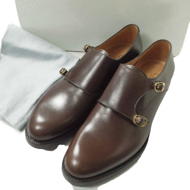 F.LLI Giacometti Double Monk Strap Shoes FG182 43(28cm) Brown 