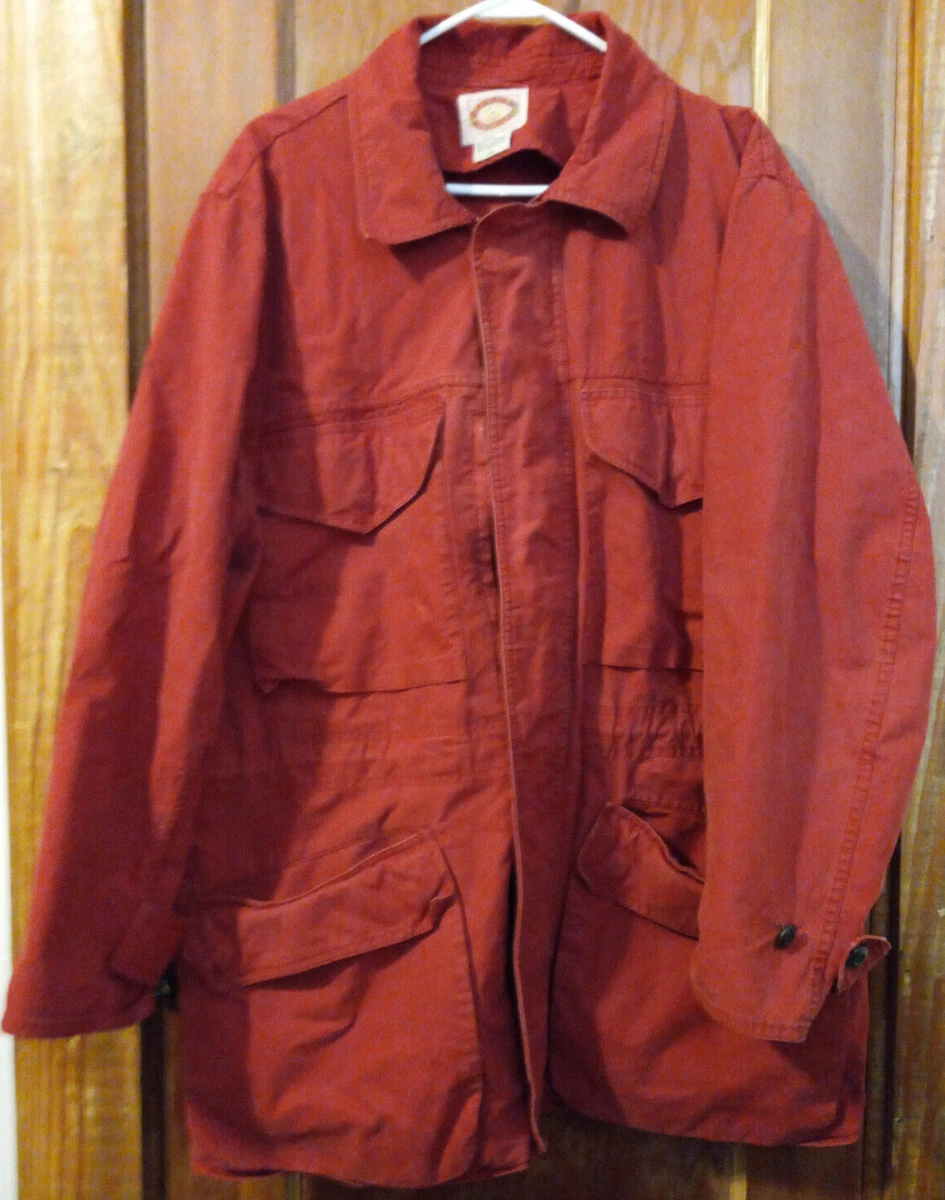 Vintage ‘80s Banana Republic Red Safari Military Jacket Men’s Large