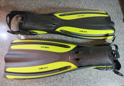Oceanic Viper Fins Scuba Diving Open Heel Adjustable Size R Snorkeling Fin NY/BK