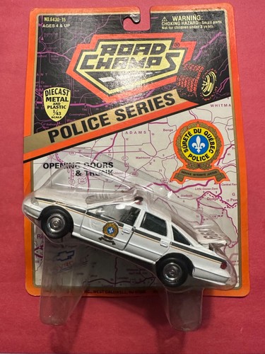 Road Champs Polizei Serie Quebec Provincial #6430-15 versiegelt auf Karte!!