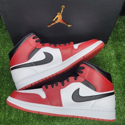 Nike Air Jordan 1 Chicago White Heel Mens 11 554724-173 New with