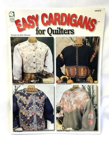 EASY CARDIGANS QUILTERS 8 Design Sweatshirt Jacken HWB141075 Quilt Nähen Faltblatt  - Bild 1 von 4