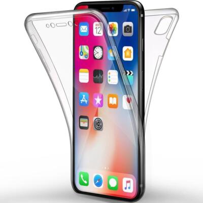 iPhone XR 6.1'' Full Cover Silikon TPU 360° Transparent Schutzhülle